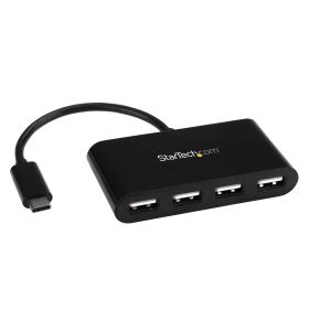 USB-C 4 PORT MINI HUB BLACK