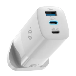 DIGIFON CHEETAH 65W CHARGER UK- WHITE